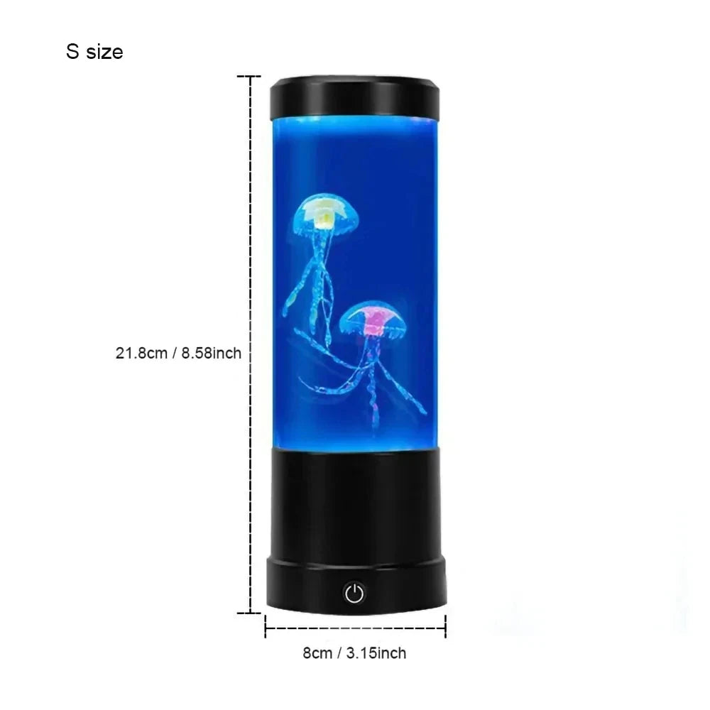 LED Jellyfish Lamp Night Light – Remote Color-Changing Aquarium, USB-Powered Calming Sensory Mood Lamp & Kids Birthday Gift