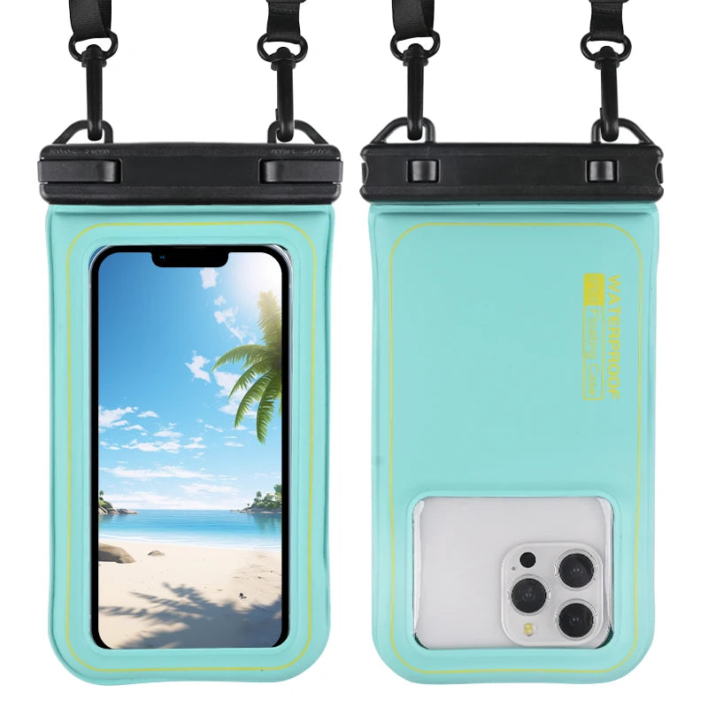 HAISSKY Waterproof Phone Pouch – Upgraded Cushioned (Sponge) Crossbody Dry Bag for Swimming & Surfing, Universal for iPhone/Samsung/Google/Xiaomi