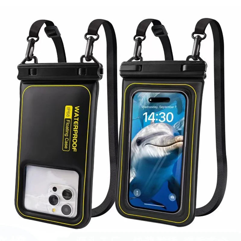 HAISSKY Waterproof Phone Pouch – Upgraded Cushioned (Sponge) Crossbody Dry Bag for Swimming & Surfing, Universal for iPhone/Samsung/Google/Xiaomi