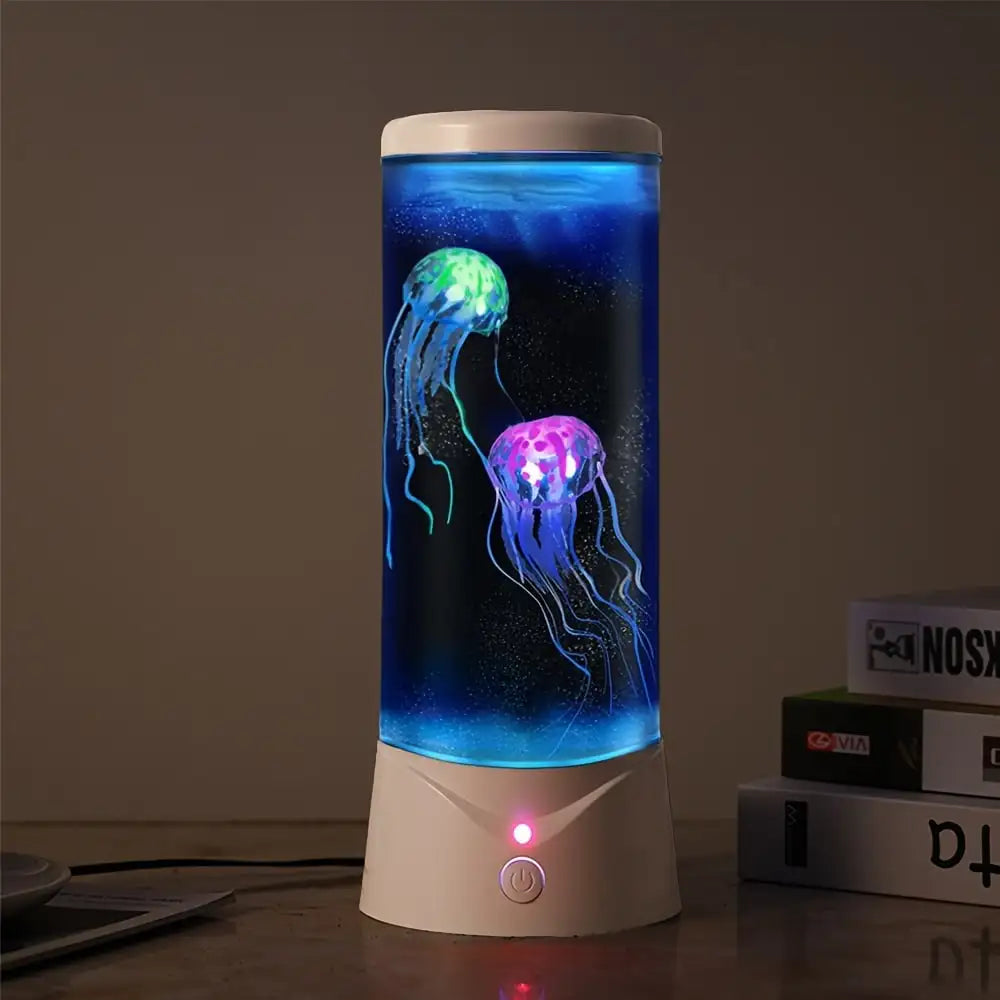 LED Jellyfish Lamp Night Light – Remote Color-Changing Aquarium, USB-Powered Calming Sensory Mood Lamp & Kids Birthday Gift