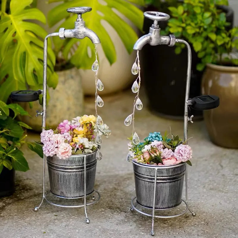 Solar Watering Can Sprinkler Light – Waterproof Outdoor Fairy “Water Droplet” Lamp for Flower Pots, Lawn & Courtyard (Auto On/Off)