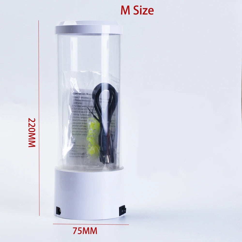 LED Jellyfish Lamp Night Light – Remote Color-Changing Aquarium, USB-Powered Calming Sensory Mood Lamp & Kids Birthday Gift