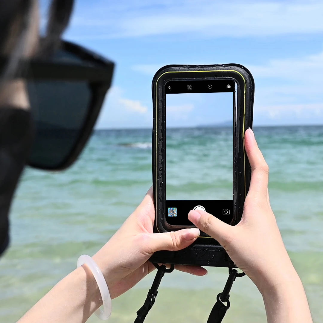 HAISSKY Waterproof Phone Pouch – Upgraded Cushioned (Sponge) Crossbody Dry Bag for Swimming & Surfing, Universal for iPhone/Samsung/Google/Xiaomi