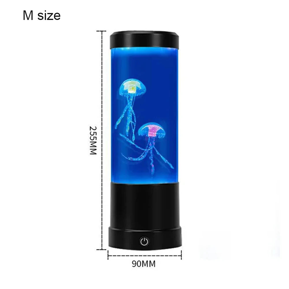LED Jellyfish Lamp Night Light – Remote Color-Changing Aquarium, USB-Powered Calming Sensory Mood Lamp & Kids Birthday Gift