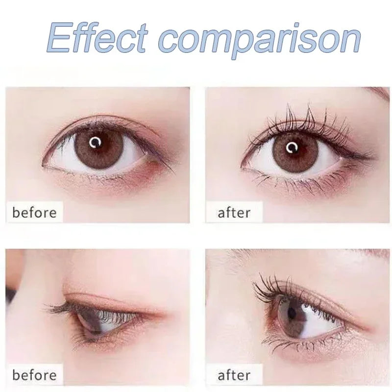 Ultra-Fine Waterproof Mascara – Lengthening & Curling, Smudge-Proof Brown with Precision Micro Brush for Natural, Clump-Free Volume