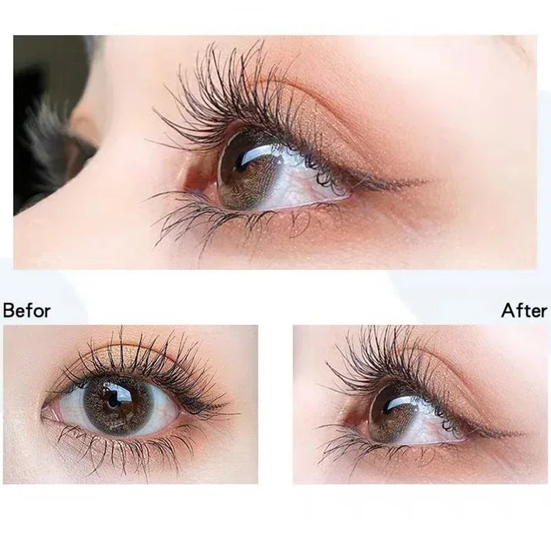 Ultra-Fine Waterproof Mascara – Lengthening & Curling, Smudge-Proof Brown with Precision Micro Brush for Natural, Clump-Free Volume