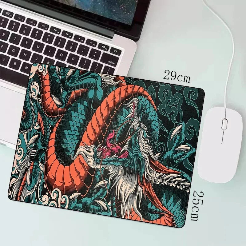 XXL Japanese Dragon Gaming Mouse Pad – Extended Anime Desk Mat (900×400 / 700×300) for Esports, Keyboard & Mouse